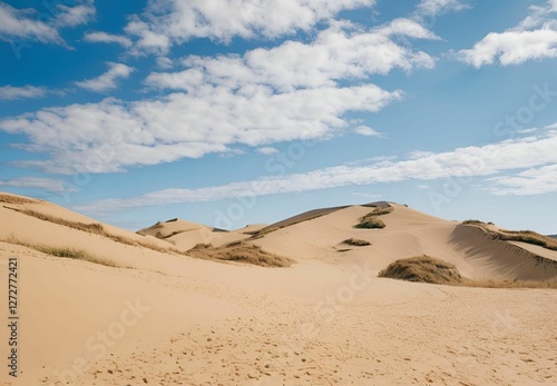 Fototapeta Naklejka Na Ścianę i Meble -  Sand dunes in the Sahara Desert