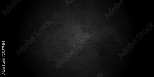 Vector blackboard and chalkboard dark black grunge wall texture limestone subtle veins. empty rock aged closeup rustic urban studio retro concrete rough vintage backdrop background.	