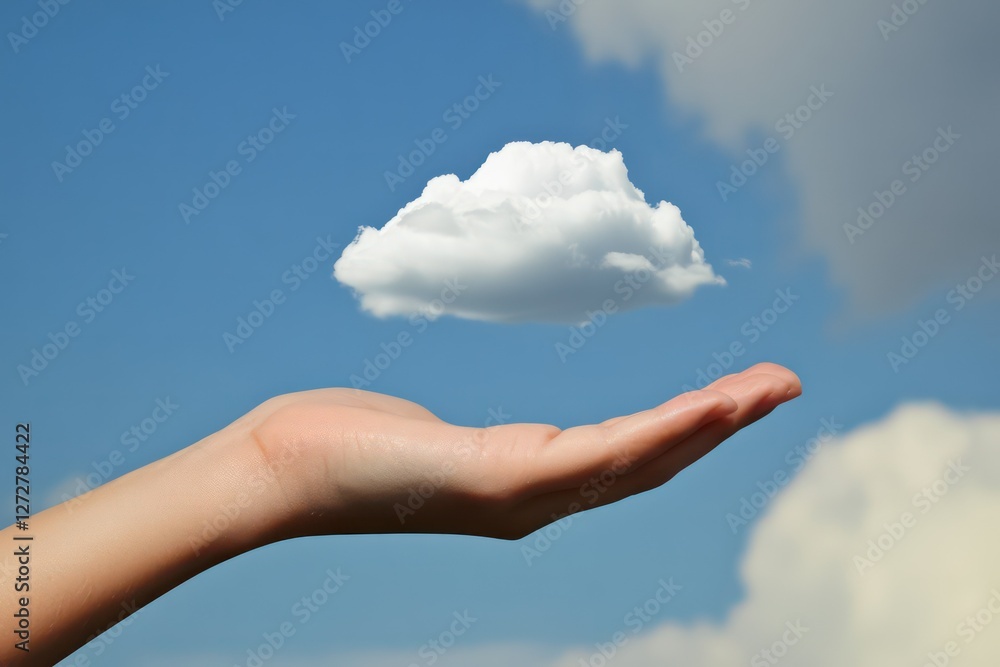 Cloud computing shown in hand cloud technology data storage, data transfer, network and internet service concept, internet storage network technology Cloud computing shown in hand cloud technology data storage, data transfer, network and internet service concept, internet storage network technology