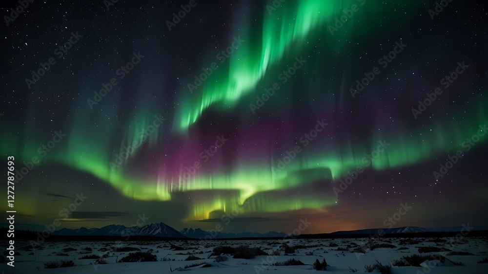 aurora borealis in the sky aurora borealis in the sky