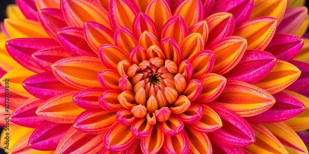 Close up texture of vibrant multicolored petals on a chrysanthemum flower, pattern, vibrant, petals Close up texture of vibrant multicolored petals on a chrysanthemum flower, pattern, vibrant, petals