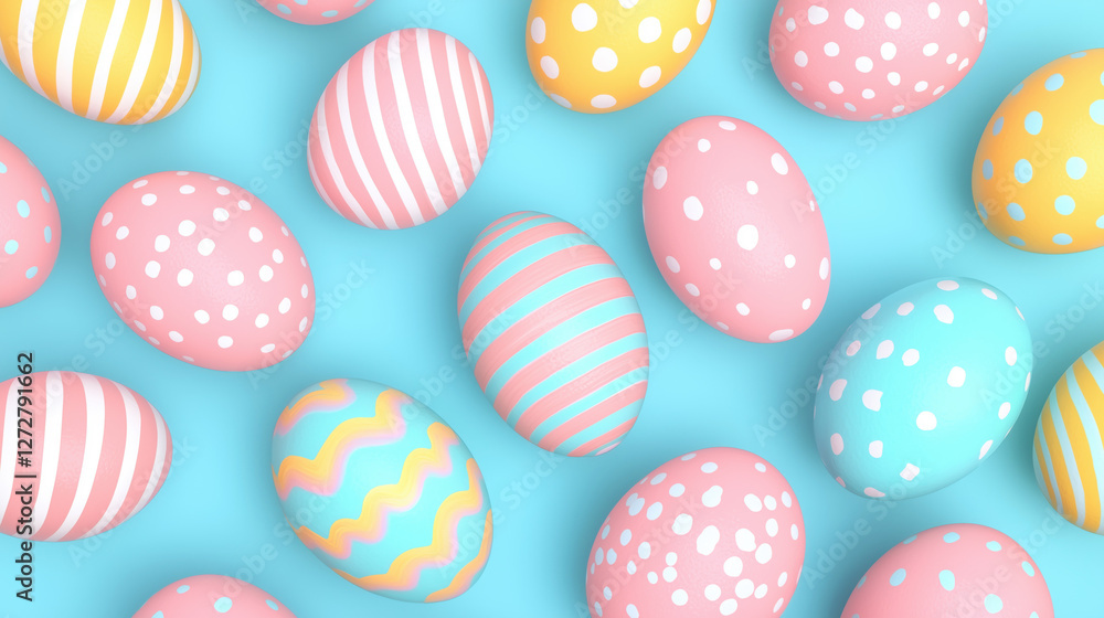 Beautiful colorful painted easter eggs on vibrant bright background with paint splashing for creative DIY art and craft kid's easter project ideas and Easter party concept. with Copyspace Beautiful colorful painted easter eggs on vibrant bright background with paint splashing for creative DIY art and craft kid's easter project ideas and Easter party concept. with Copyspace