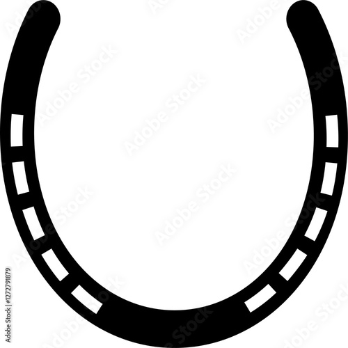 Horseshoe icon and Symbol Transparent Background