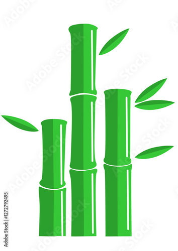 Ilustración de unas ramas de bamboo