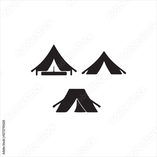 vector illustration of a tant icons
