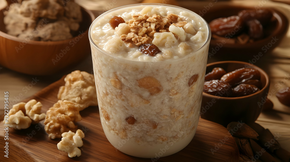 Healthy Oatmeal Smoothie with Nuts & Dates Healthy Oatmeal Smoothie with Nuts & Dates