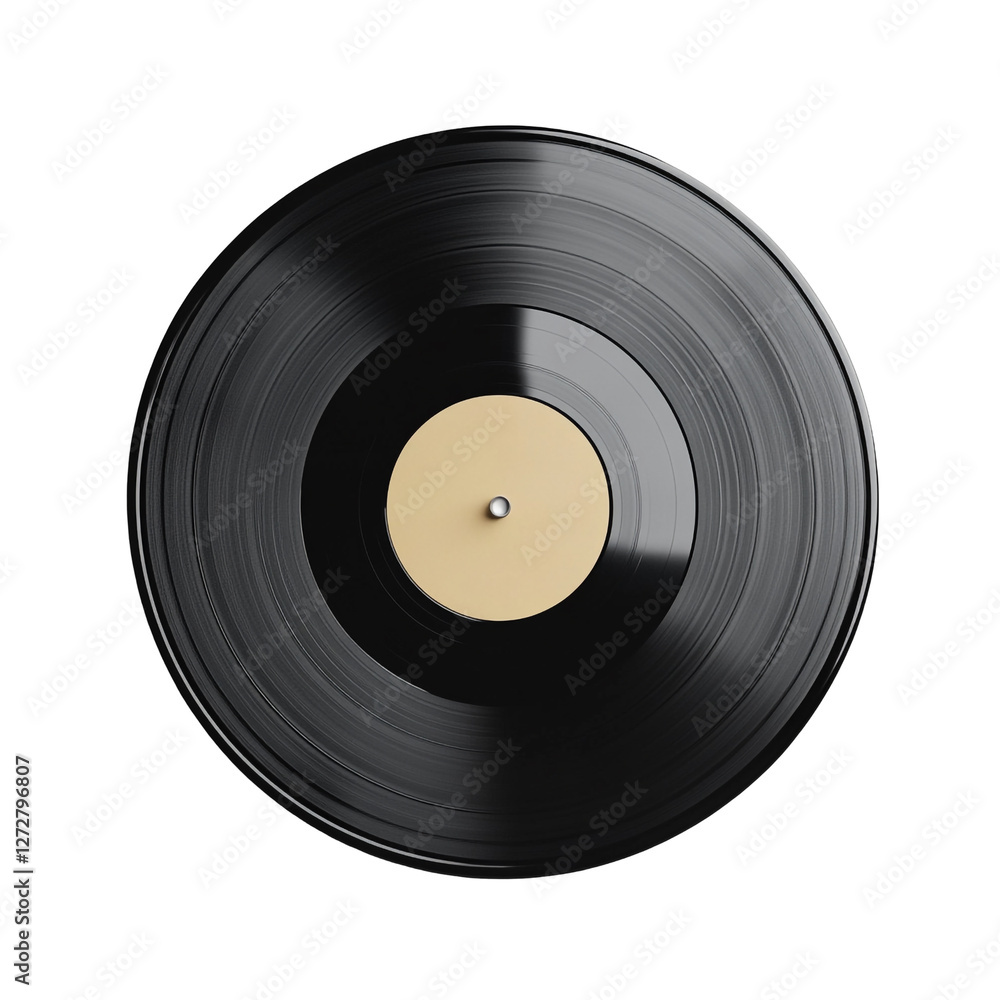 Vinyl Record Black and Beige Retro Music Nostalgia Vinyl Record Black and Beige Retro Music Nostalgia