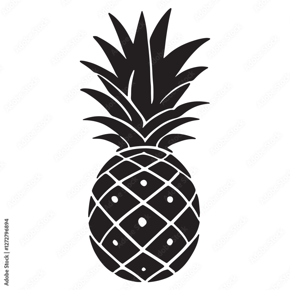 pineapple icon. Filled pineapple icon for website design and mobile, app development. pineapple icon from filled fruit collection isolated on black background. pineapple icon. Filled pineapple icon for website design and mobile, app development. pineapple icon from filled fruit collection isolated on black background.