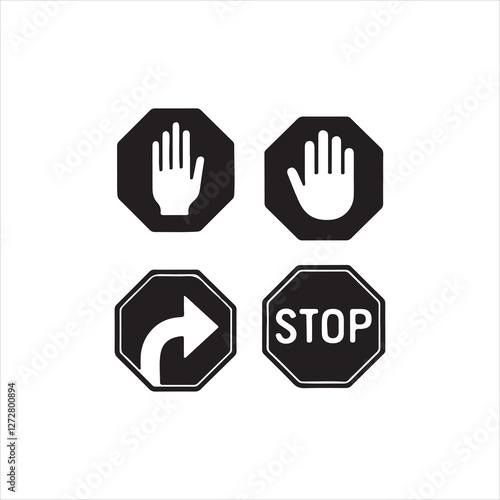 stop hand sign