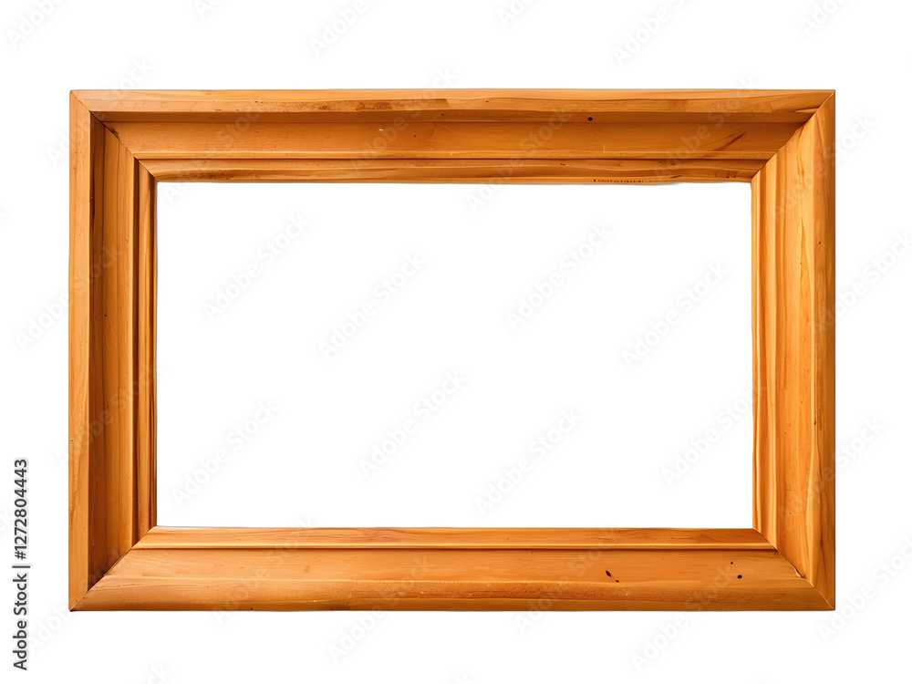 Wooden frame isolated on white Wooden frame isolated on white