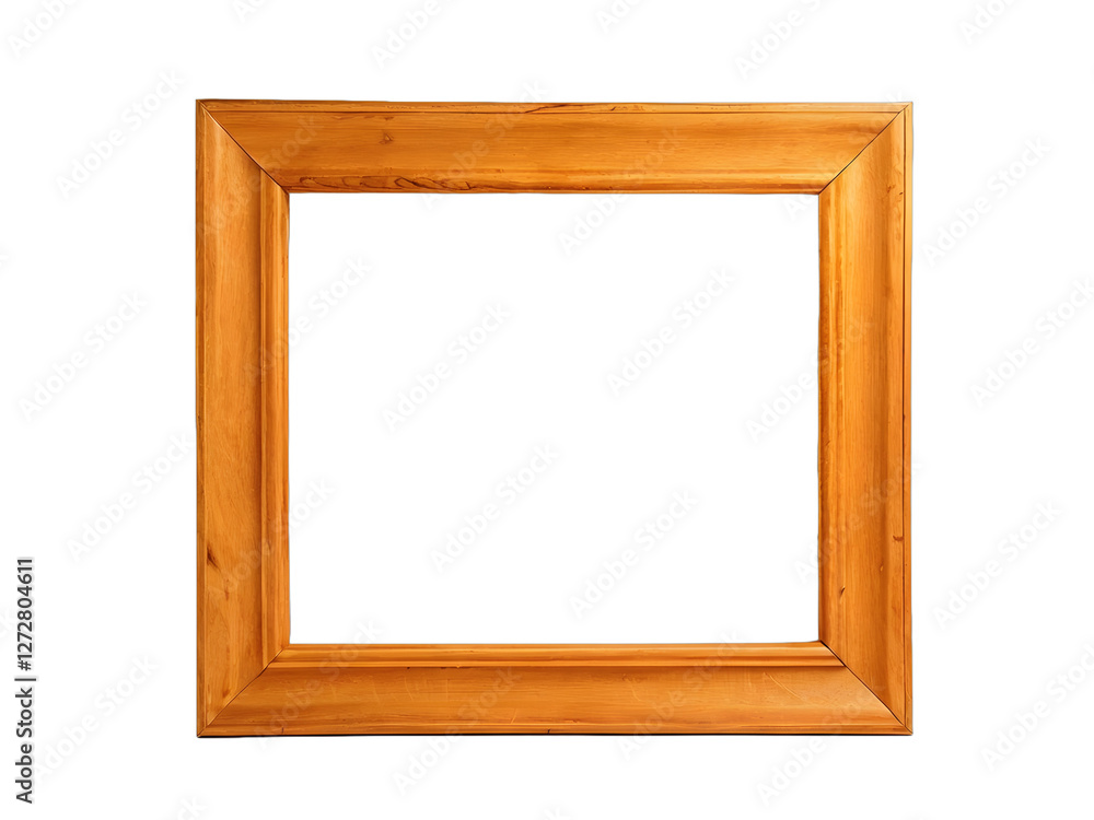 Wooden frame isolated on white Wooden frame isolated on white