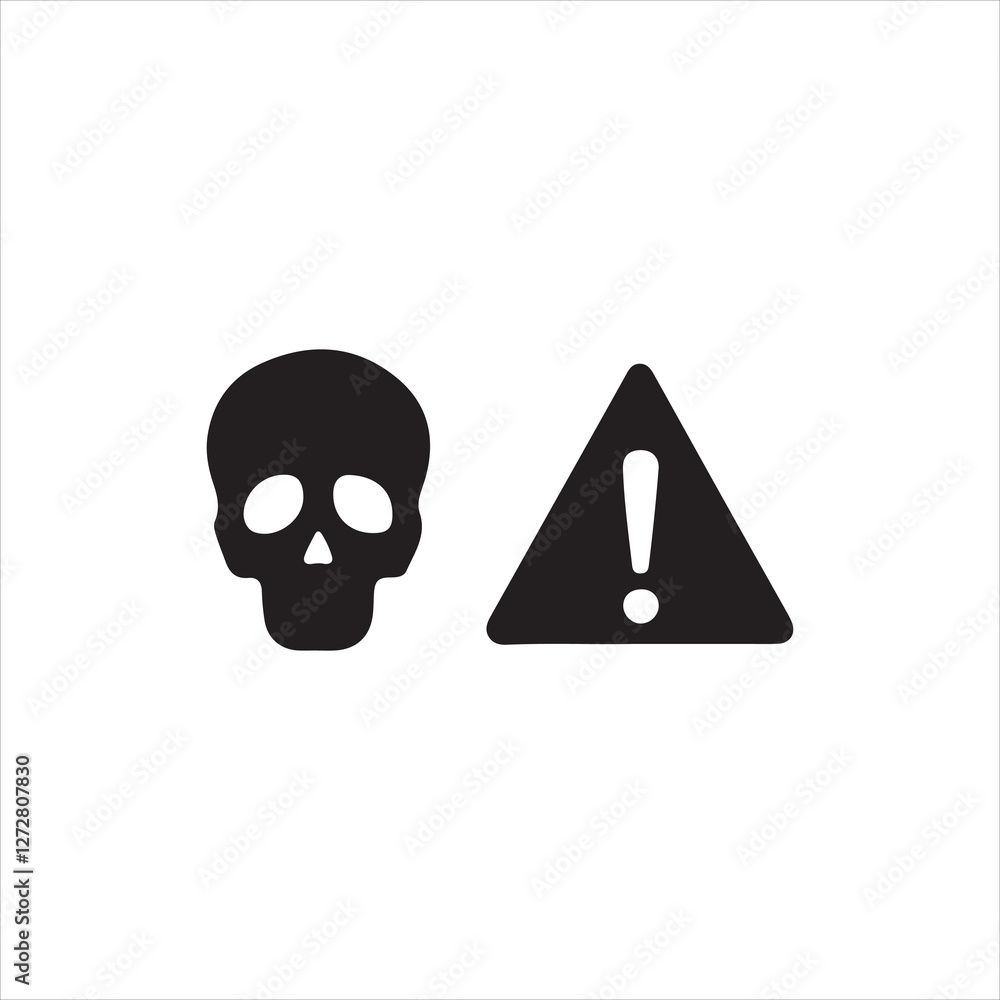 Obraz premium skull and crossbones icon