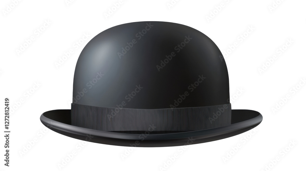 black top hat isolated on white background black top hat isolated on white background