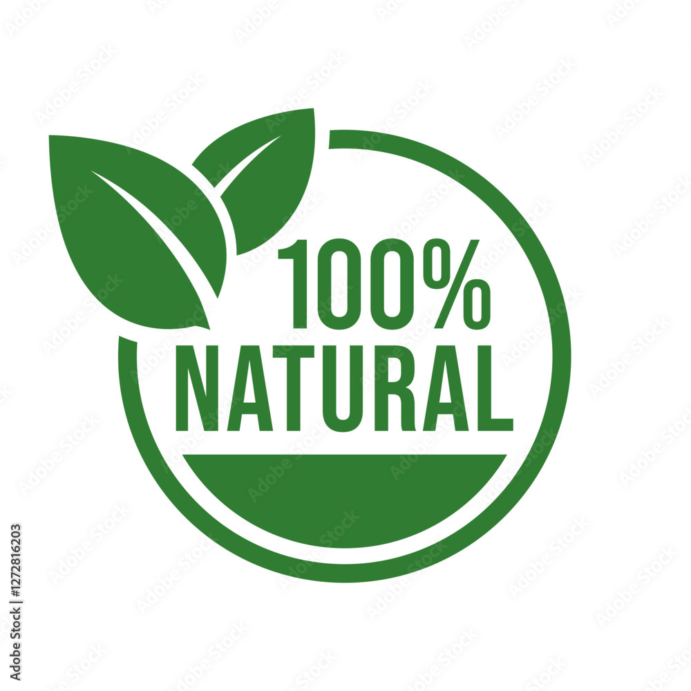 Set 100% Natural and organic Product Vector Icon Circle Sign. Healthy Food Emblem. Organic food Badge. Set 100% Natural and organic Product Vector Icon Circle Sign. Healthy Food Emblem. Organic food Badge.