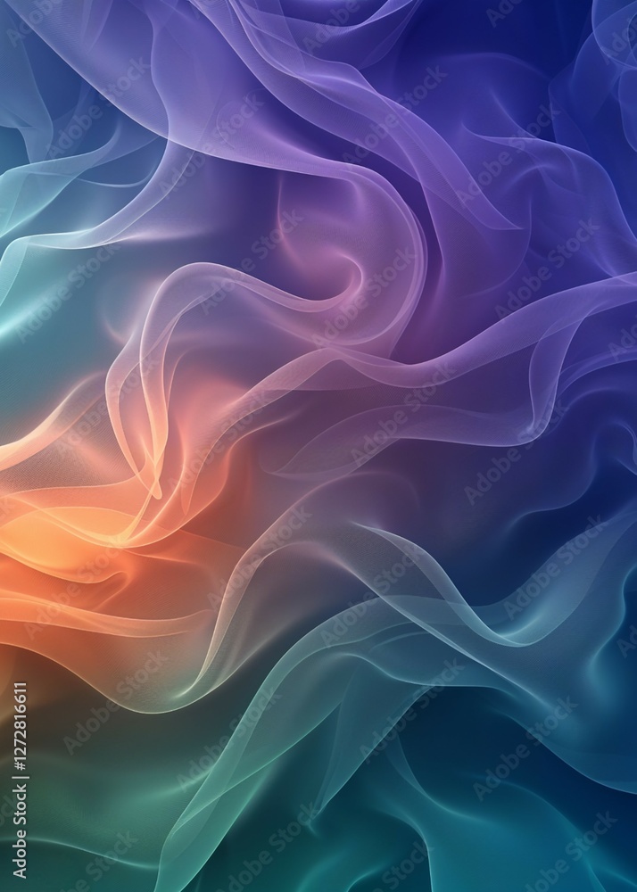 Abstract pastel colors waves flow smoothly creating a modern background Abstract pastel colors waves flow smoothly creating a modern background