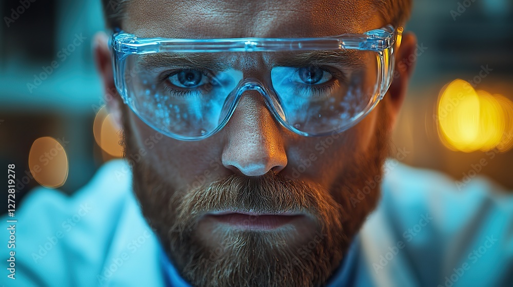 biotechnology research scientist wearing lab coat,safety goggles analyzing dna samples in a modern laboratory with advanced scientific equipment biotechnology research scientist wearing lab coat,safety goggles analyzing dna samples in a modern laboratory with advanced scientific equipment