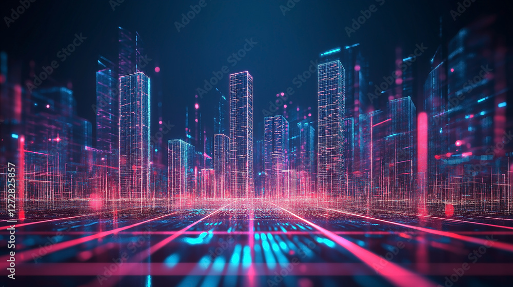 The futuristic background features an abstract blue network, illustrating the concept of technology and science in modern tech connections. network, background, technology, futuristic, connection, The futuristic background features an abstract blue network, illustrating the concept of technology and science in modern tech connections. network, background, technology, futuristic, connection,