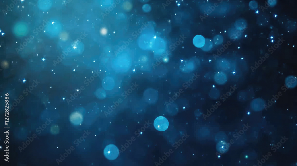 A starry sky background illuminated by blue light bokeh, creating a festive and magical atmosphere. The twinkling stars shine gently in a dreamy, ethereal night sky, perfect for capturing the joy A starry sky background illuminated by blue light bokeh, creating a festive and magical atmosphere. The twinkling stars shine gently in a dreamy, ethereal night sky, perfect for capturing the joy