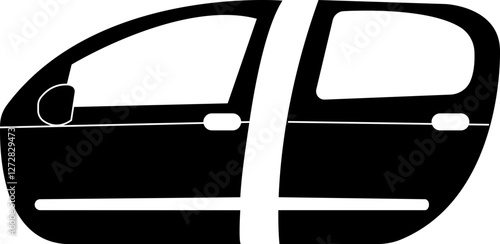 car door icon, Modern Simple styles of vector graphic designs elements, auto service, repair, car detail, related to car service, auto garage, ,window, spare part. isolated on transparent background