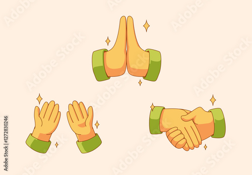 Islamic ramadan symbols and elements
