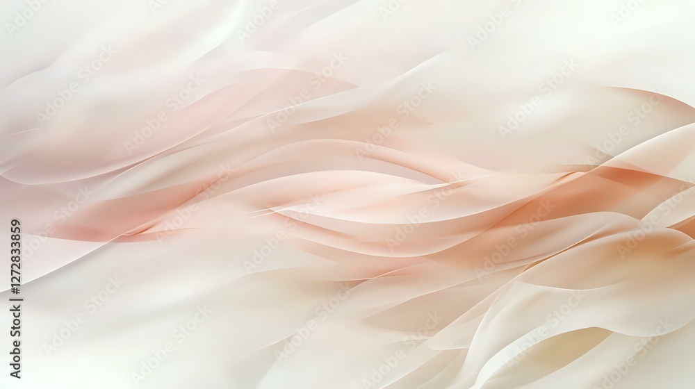 Fototapeta premium Abstract Peach and White Wave Background