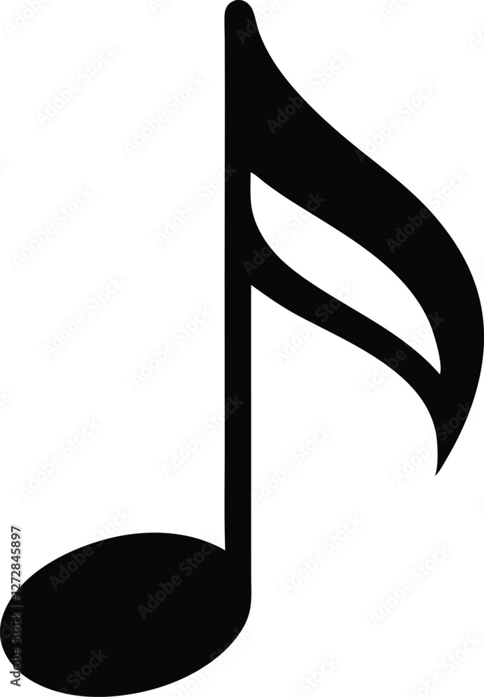 Music note icon, Music note symbol vector illustration Music note icon, Music note symbol vector illustration