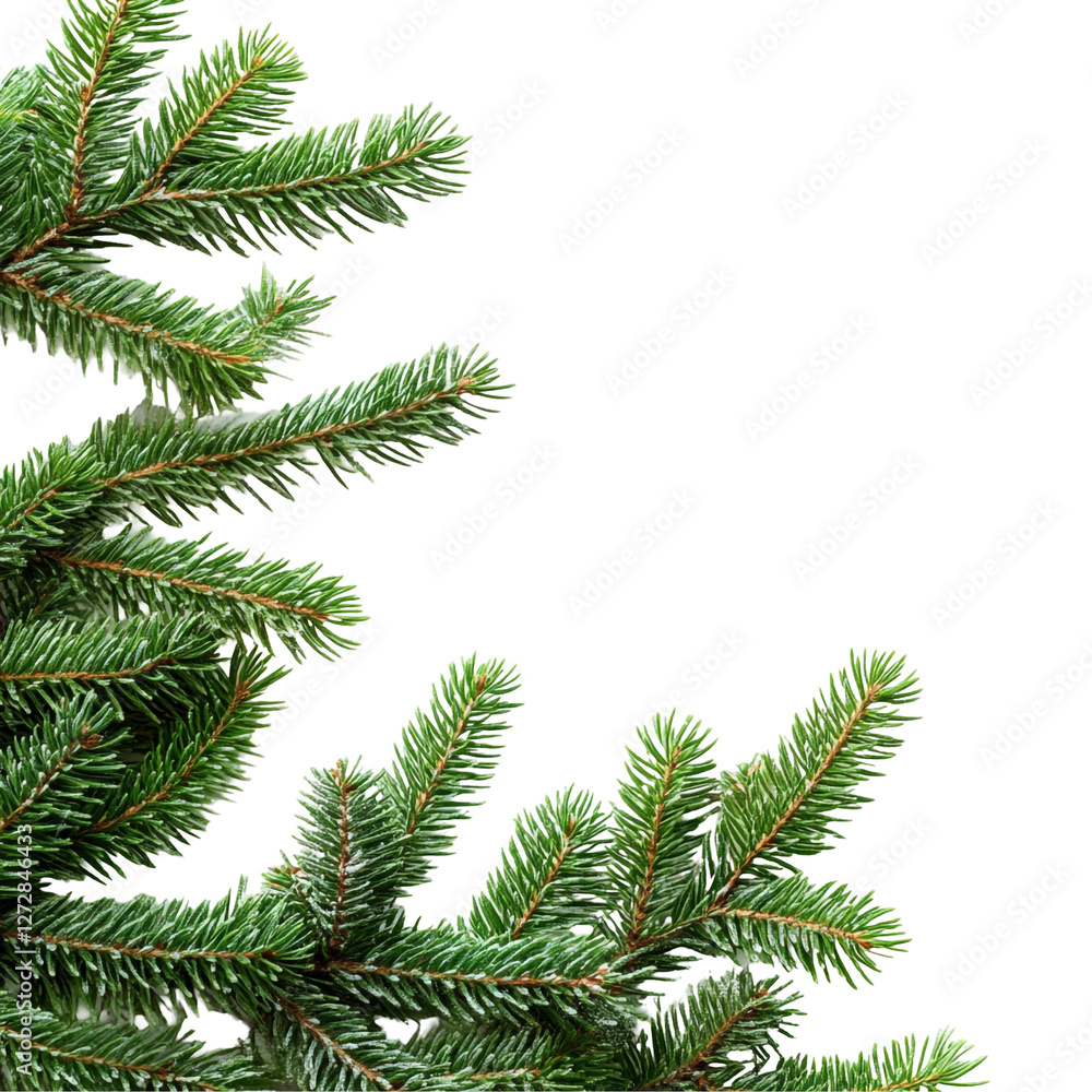 Frosty Pine Branches Winter Holiday Green Nature Frosty Pine Branches Winter Holiday Green Nature