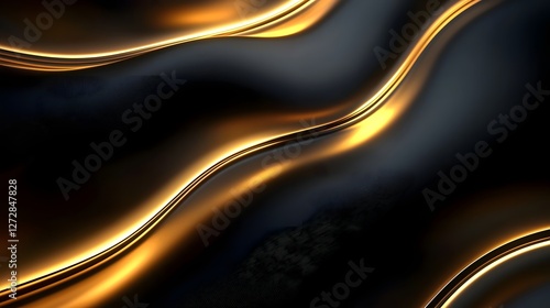Elegant Minimalist Luxury Background with Smooth Gold and Black Gradient Modern Professional Design