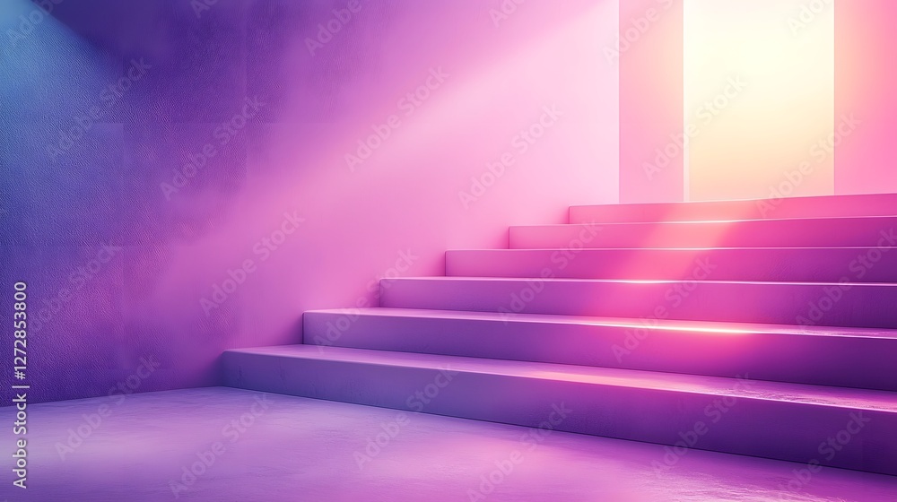 Obraz premium Minimalist Abstract Background with Soft Gradients and Subtle Glowing Light Effects