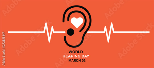 World Hearing Day Vector Illustration: Prevent Deafness and Promote Hearing Care for Web Banner or Landing Page
