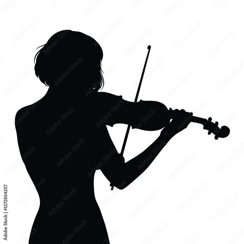 Fototapeta premium girl with violin