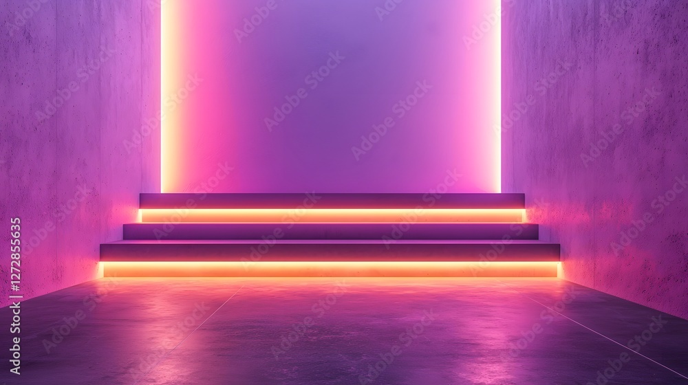 Obraz premium Sleek Minimalist Abstract Backdrop with Soft Gradient Lighting Effects Perfect for Branding and Digital Marketing