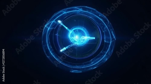 Futuristic Targeting and Tracking UI for Sci-Fi Games