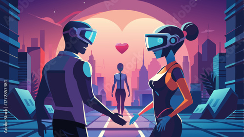Futuristic Virtual Reality Love – Sci-Fi Cyber Romance in the Metaverse