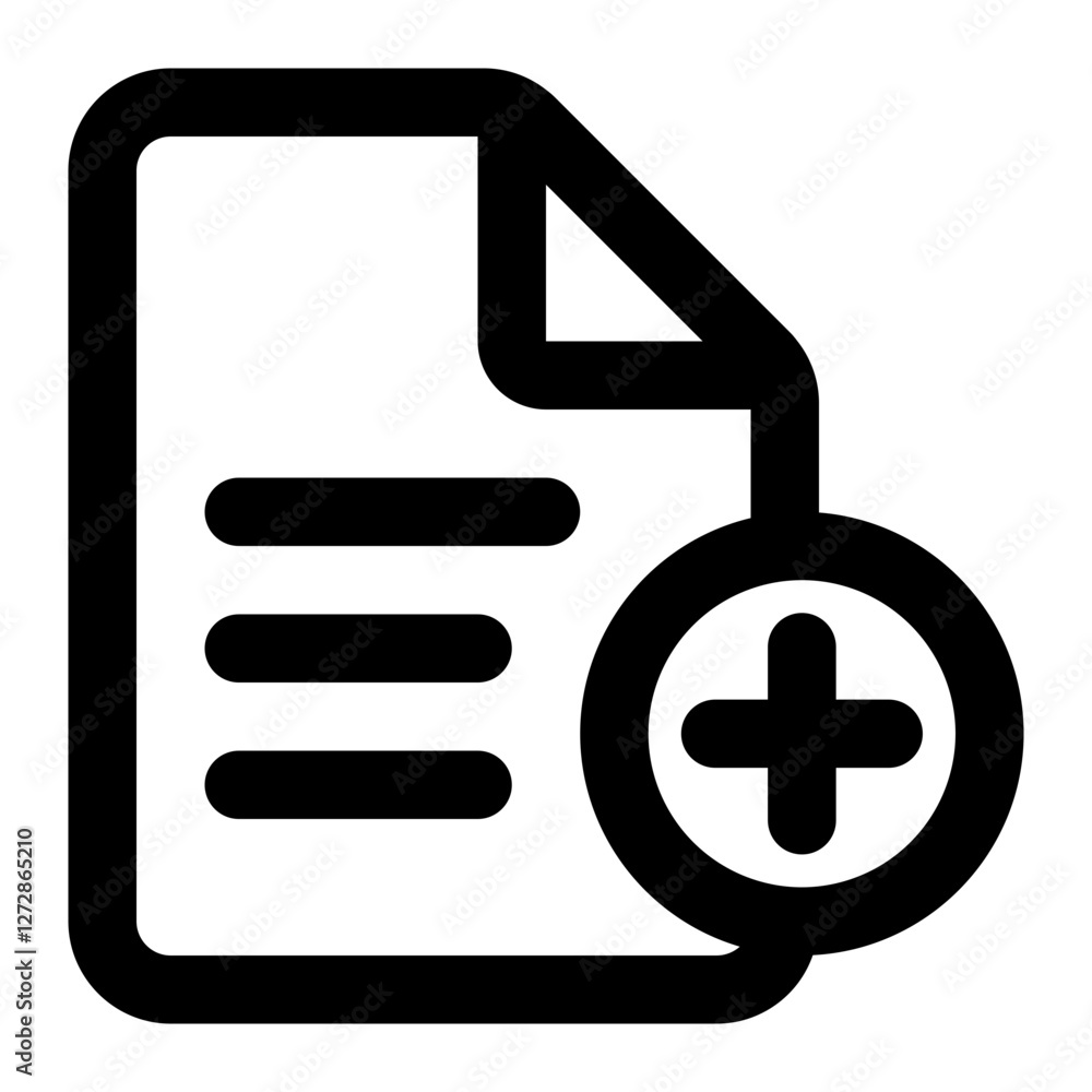new file icon for illustration new file icon for illustration