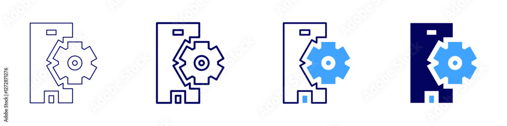 Analog device icon in 4 different styles. Thin Line, Line, Bold Line, Duotone. Duotone style. Editable stroke Analog device icon in 4 different styles. Thin Line, Line, Bold Line, Duotone. Duotone style. Editable stroke