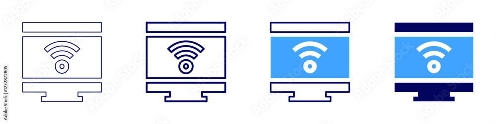 Device flashing icon in 4 different styles. Thin Line, Line, Bold Line, Duotone. Duotone style. Editable stroke Device flashing icon in 4 different styles. Thin Line, Line, Bold Line, Duotone. Duotone style. Editable stroke