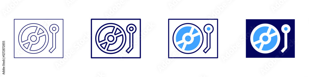 Device failure icon in 4 different styles. Thin Line, Line, Bold Line, Duotone. Duotone style. Editable stroke Device failure icon in 4 different styles. Thin Line, Line, Bold Line, Duotone. Duotone style. Editable stroke