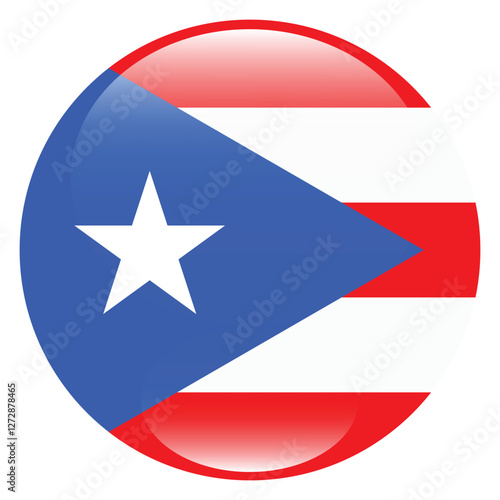 Free Download Puerto Rico circle flag logo icon digital vector illustration - GFXLoad