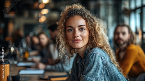Wallpaper Mural diverse team of professionals working together on a project in a modern office Torontodigital.ca