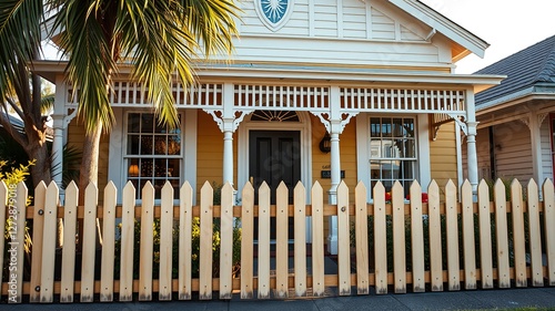 Brisbane Queenslander Front Door & Picket Fence - AI Photorealistic