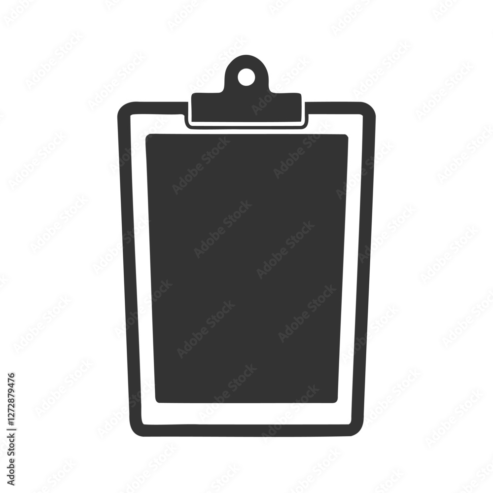 Simple black clipboard graphic for business or education, Black Clipboard Icon for Office Supplies Simple black clipboard graphic for business or education, Black Clipboard Icon for Office Supplies