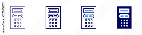 Transceiver device icon in 4 different styles. Thin Line, Line, Bold Line, Duotone. Duotone style. Editable stroke