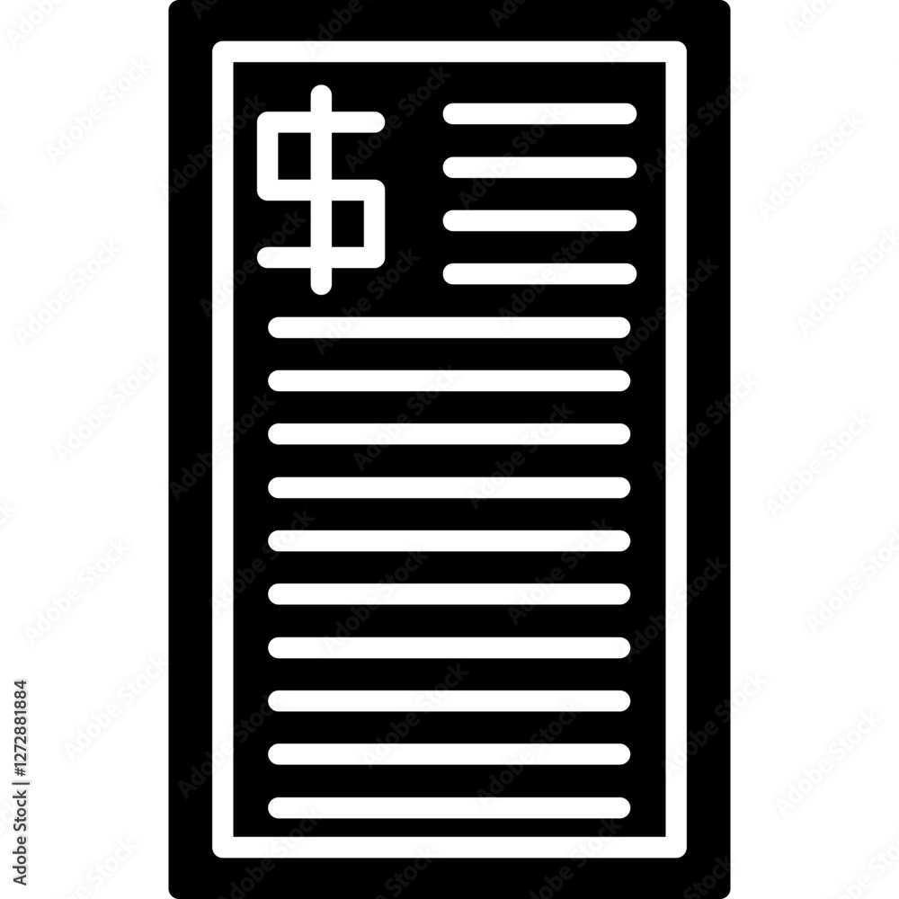 Obraz premium Invoice Icon