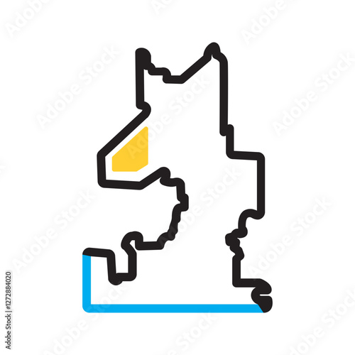 Vector multi color icon for Fontana