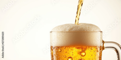 Wallpaper Mural Beer Pouring Glass Studio: Beverage Advertisement Photography Torontodigital.ca