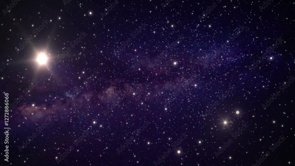 Animation of deep space filled with countless stars. Animation of deep space filled with countless stars.