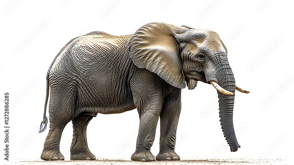 Fototapeta premium elephant png on transparent background perfect for wildlife projects nature designs,educational materials featuring majestic animals