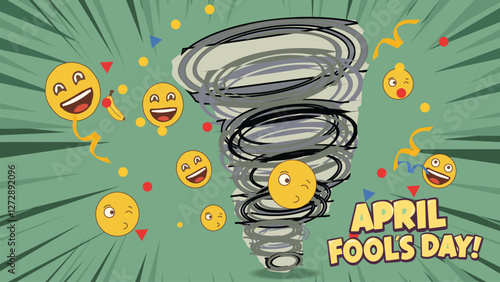 April Fool’s Day Emoji Tornado