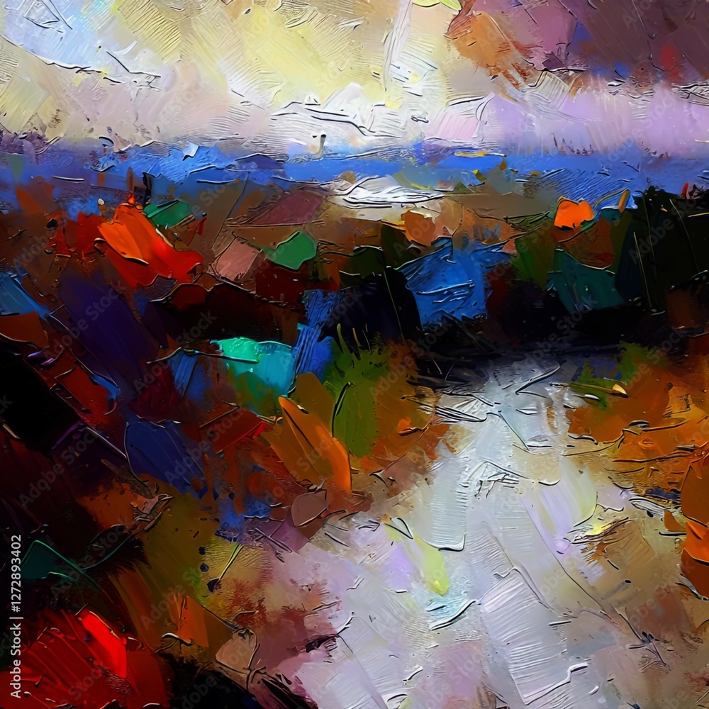 Fototapeta premium Expressionism Landscapes Backgrounds